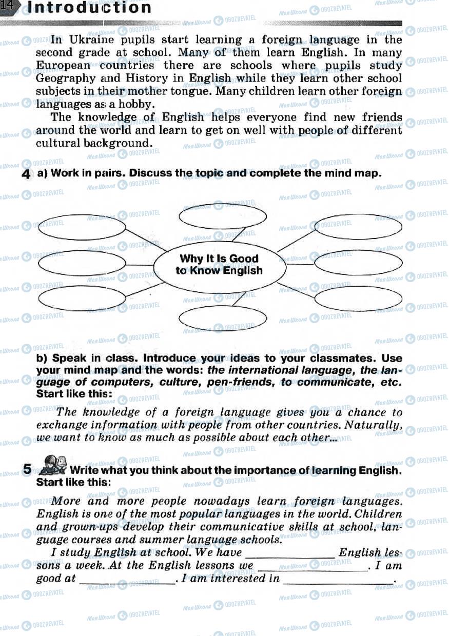 Підручники Англійська мова 7 клас сторінка 14
