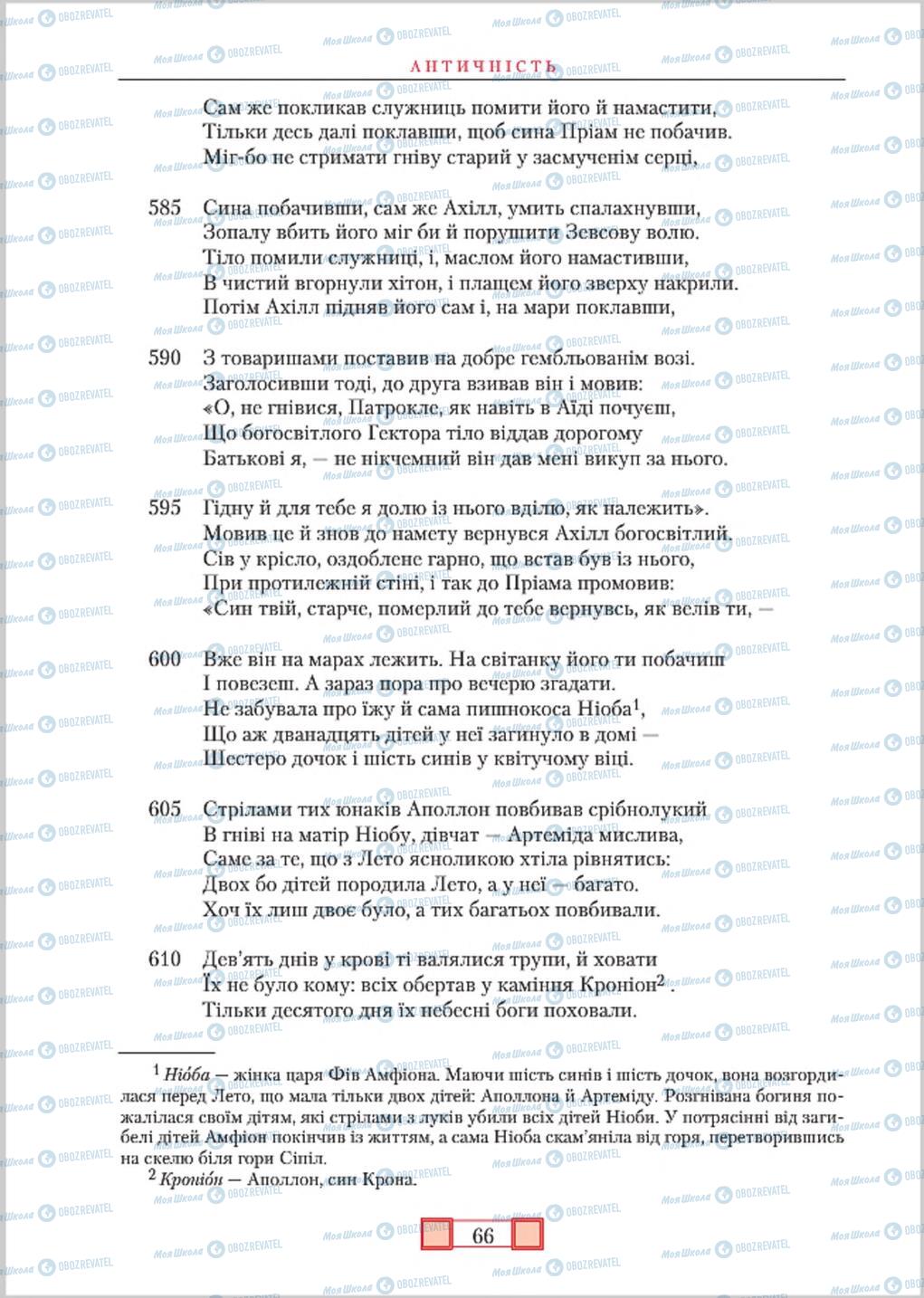 Учебники Зарубежная литература 8 класс страница  66