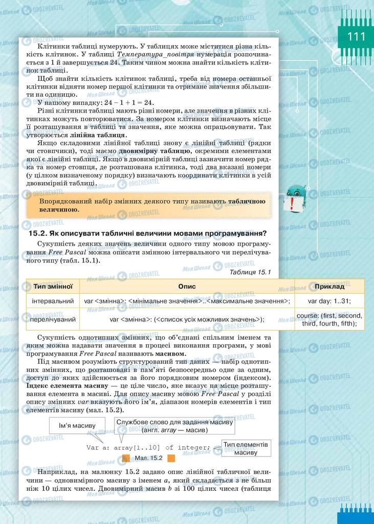 Учебники Информатика 9 класс страница 111