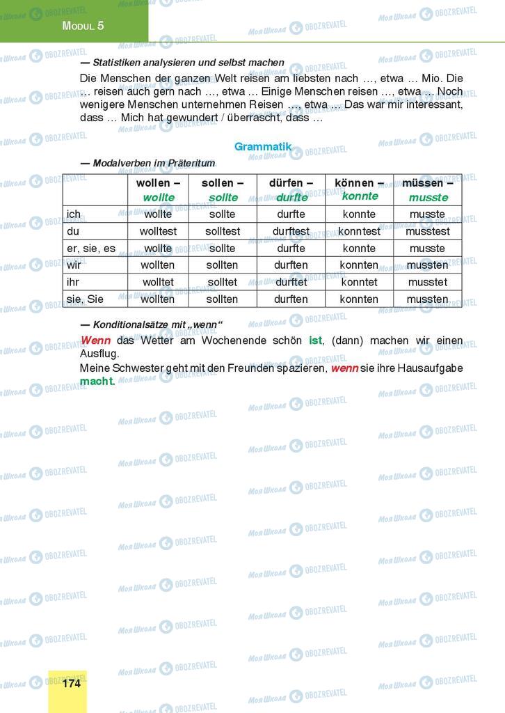 Підручники Німецька мова 9 клас сторінка 174