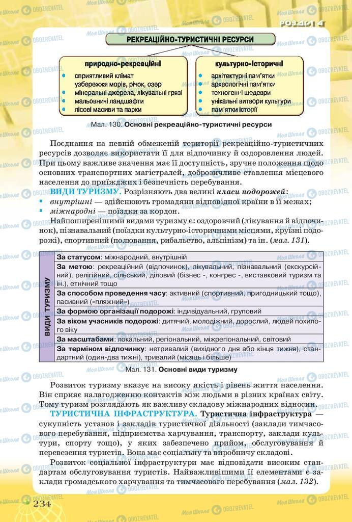 Підручники Географія 9 клас сторінка 234