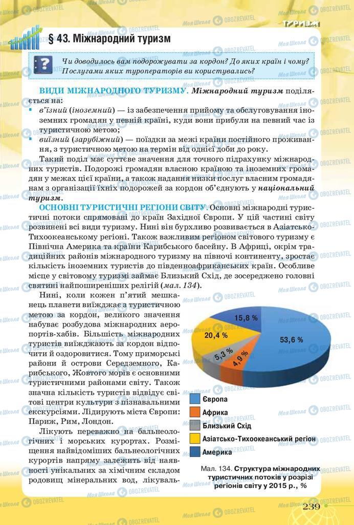 Підручники Географія 9 клас сторінка 239