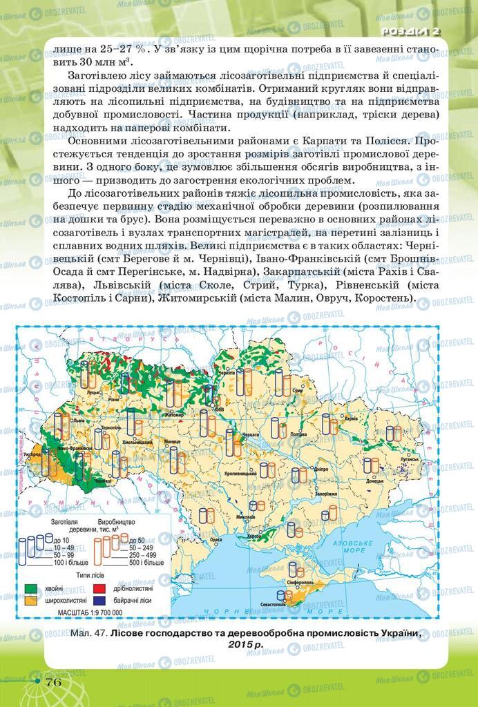 Підручники Географія 9 клас сторінка 76