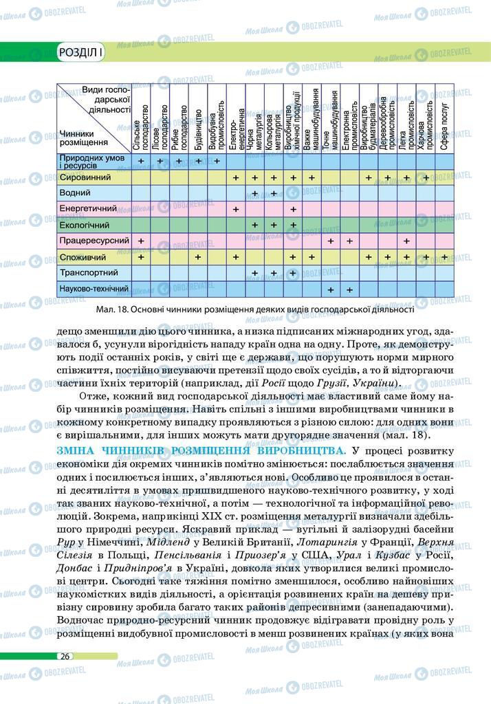 Підручники Географія 9 клас сторінка 26