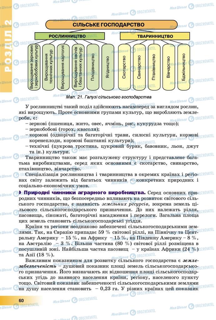 Підручники Географія 9 клас сторінка 60