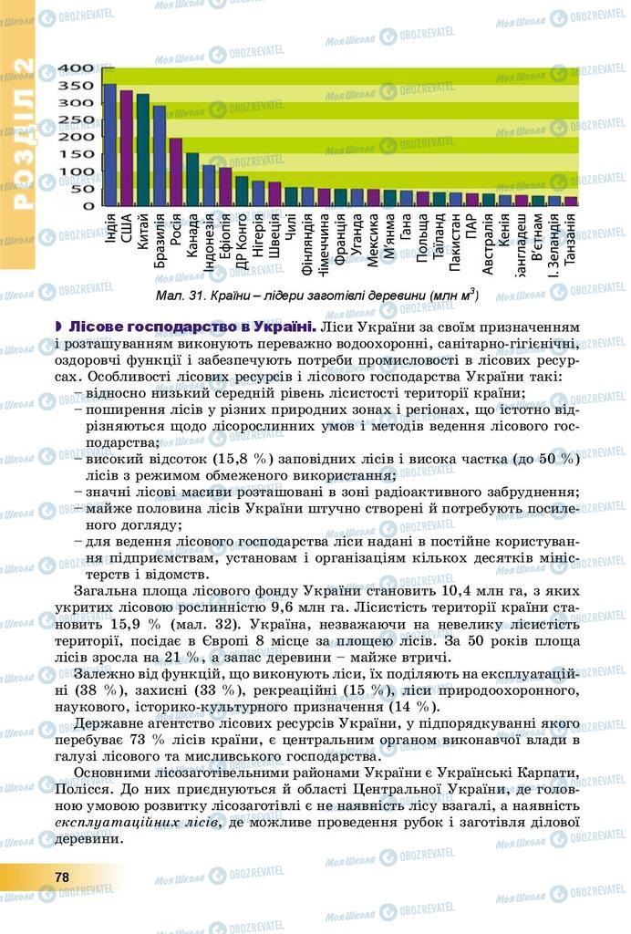 Підручники Географія 9 клас сторінка 78