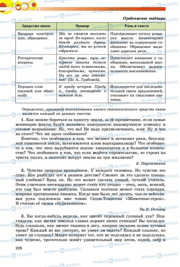 Учебники Русский язык 9 класс страница 228