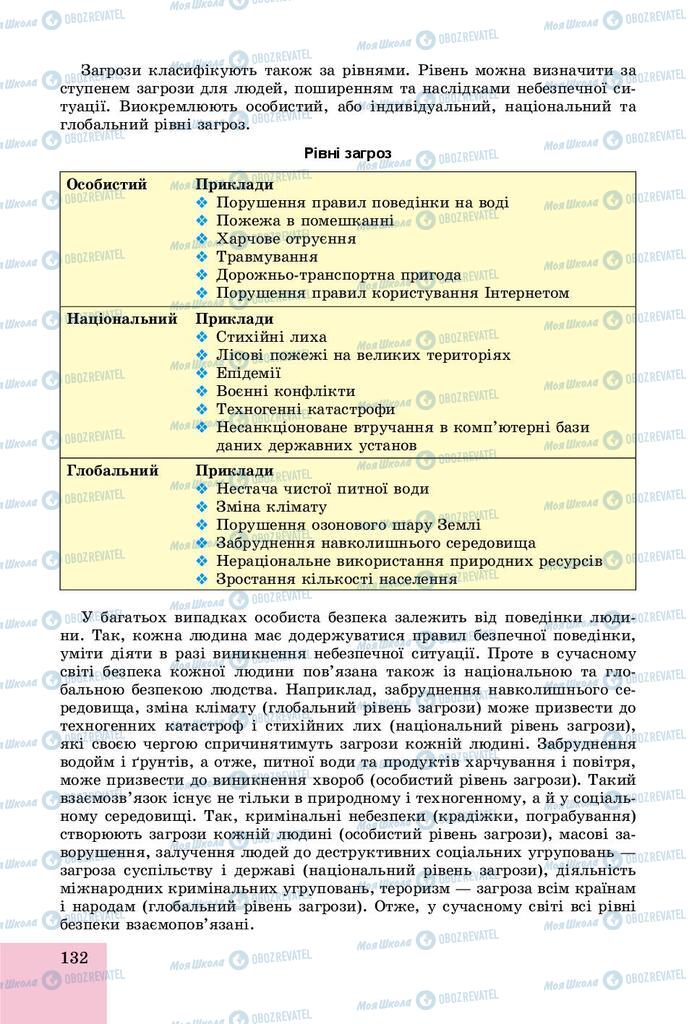 Підручники Основи здоров'я 9 клас сторінка 132