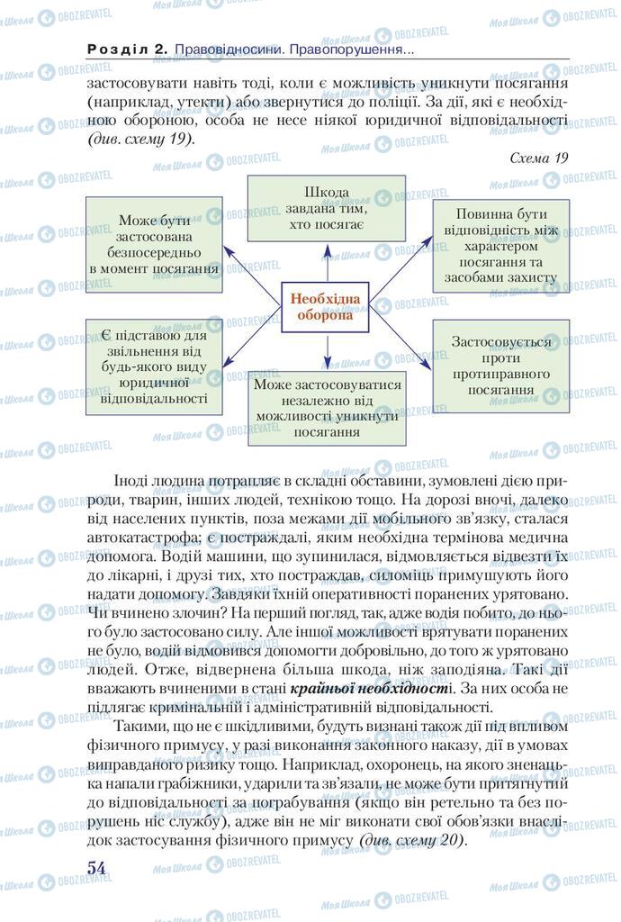 Підручники Правознавство 9 клас сторінка 54