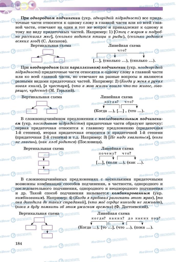 Учебники Русский язык 9 класс страница 184