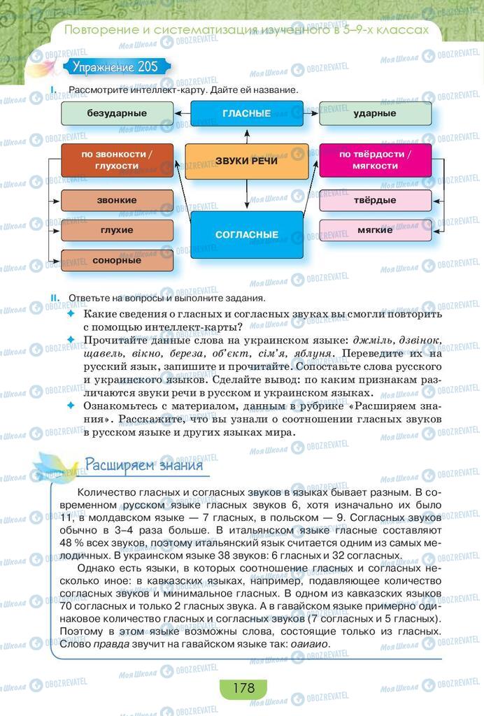 Учебники Русский язык 9 класс страница  178
