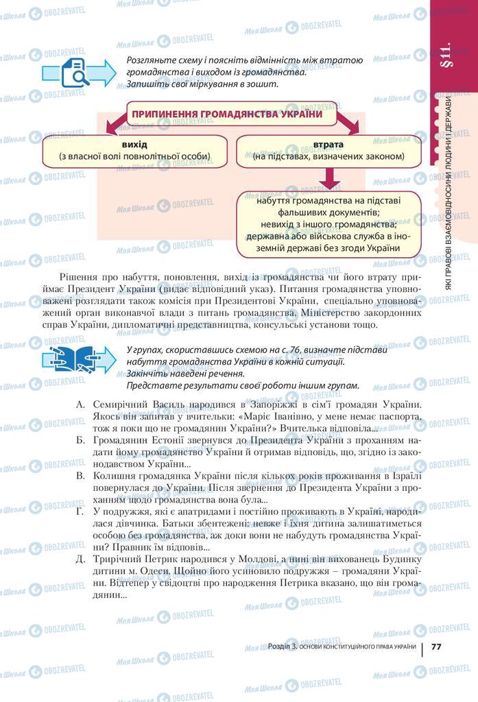 Учебники Правоведение 9 класс страница 77