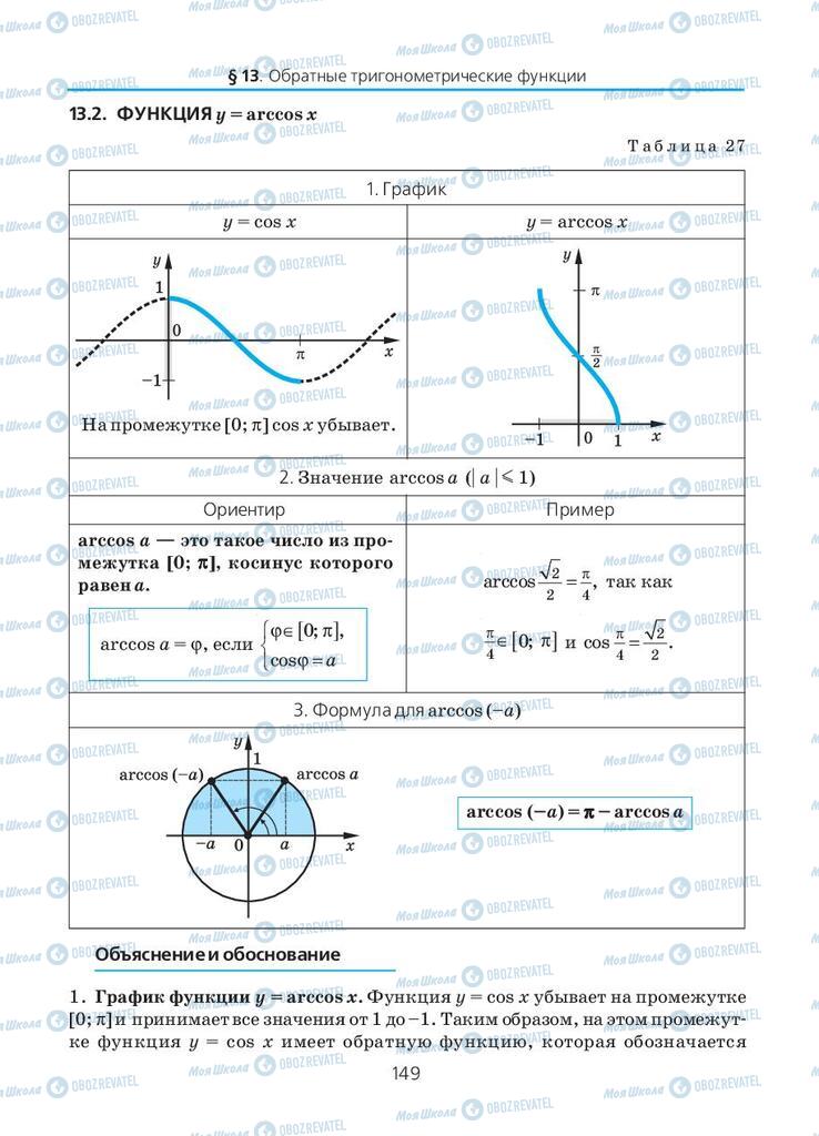Учебники Алгебра 10 класс страница 149