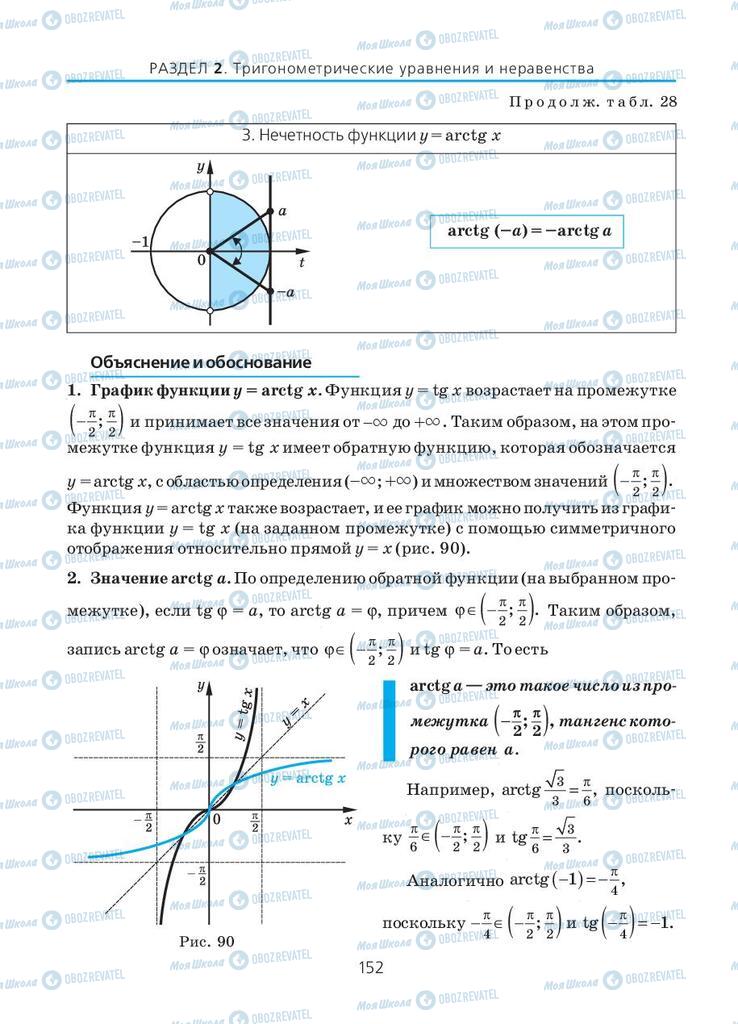 Учебники Алгебра 10 класс страница 152