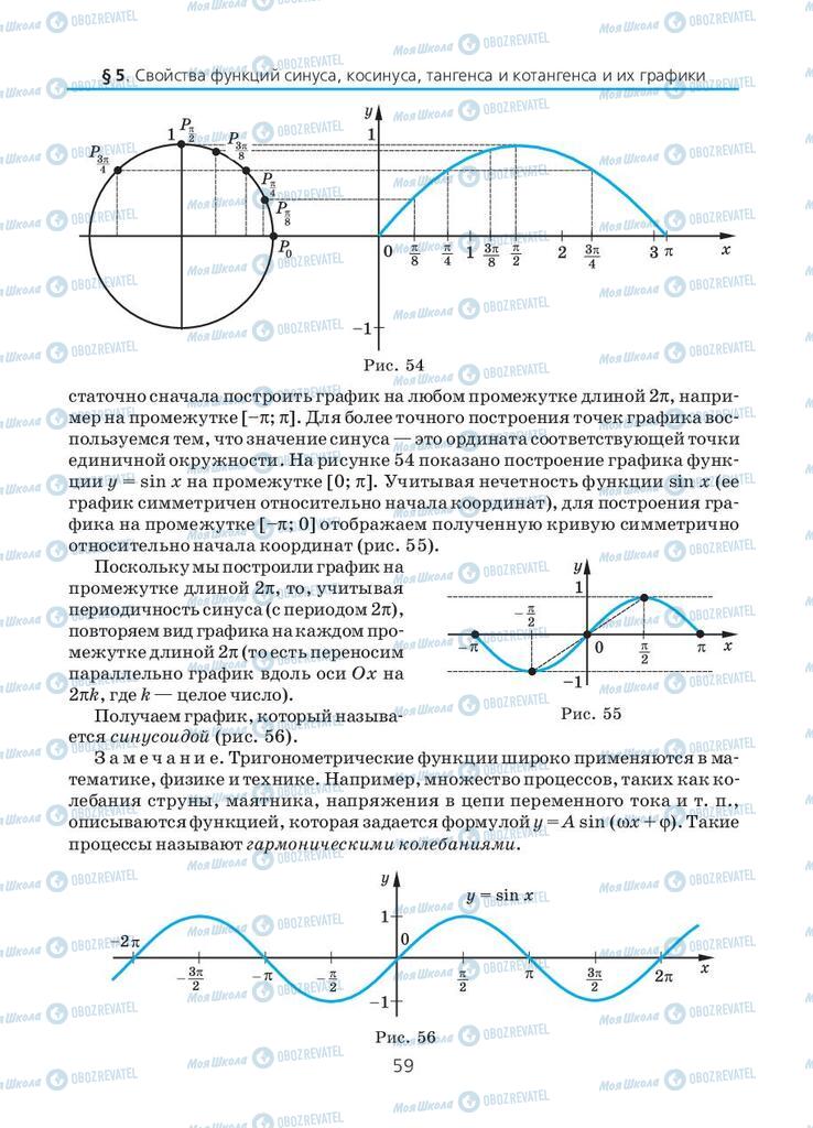 Учебники Алгебра 10 класс страница 59