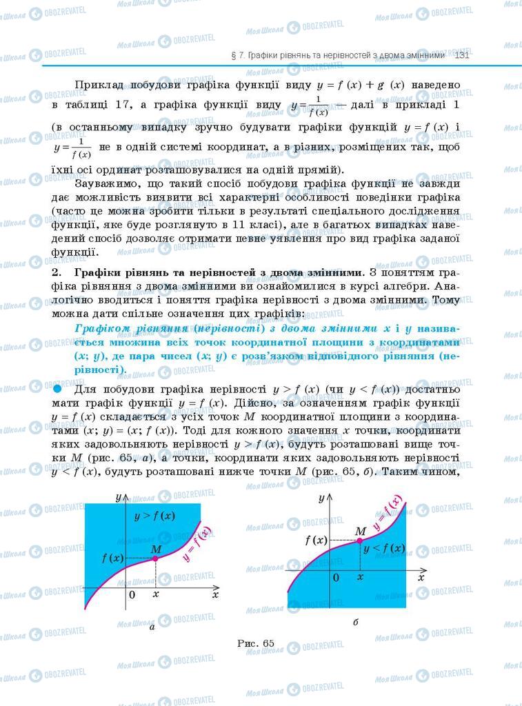 Підручники Алгебра 10 клас сторінка 131