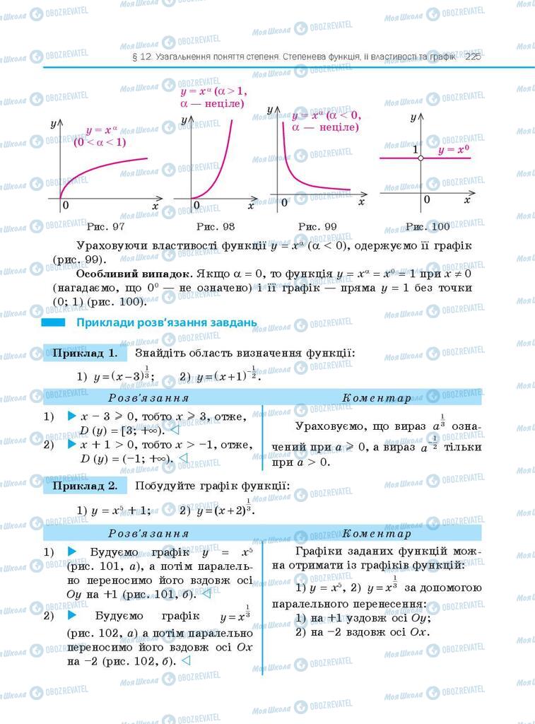 Підручники Алгебра 10 клас сторінка 225