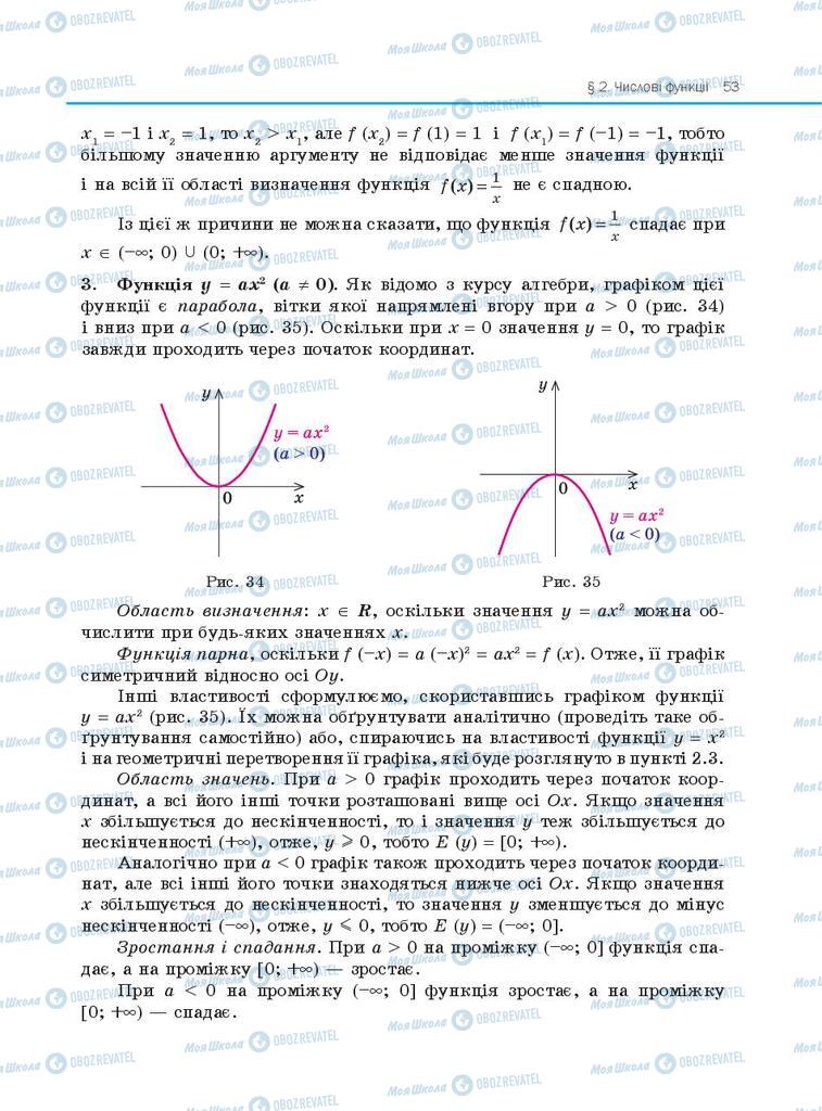 Підручники Алгебра 10 клас сторінка 53
