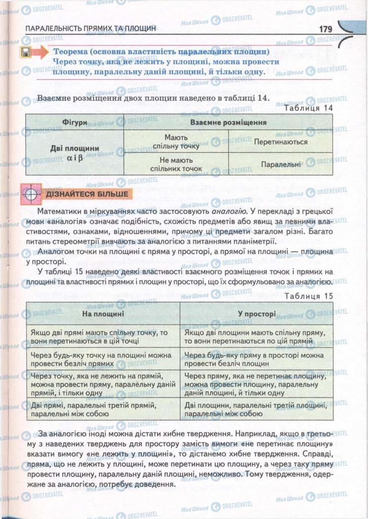 Підручники Математика 10 клас сторінка 179