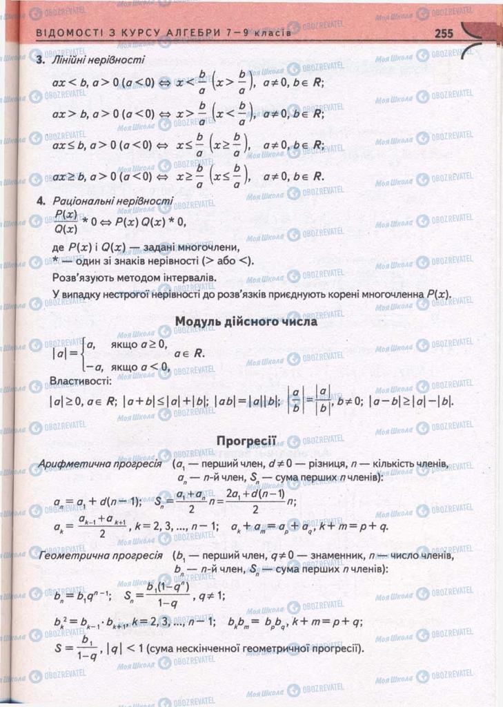 Учебники Математика 10 класс страница 255