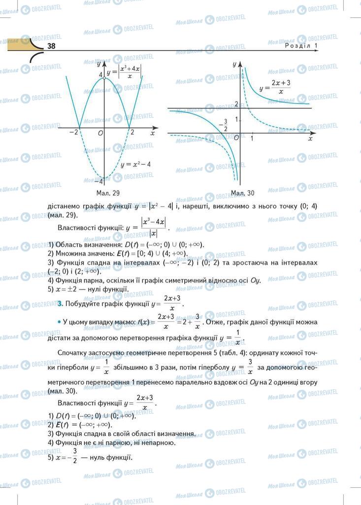 Підручники Математика 10 клас сторінка  38
