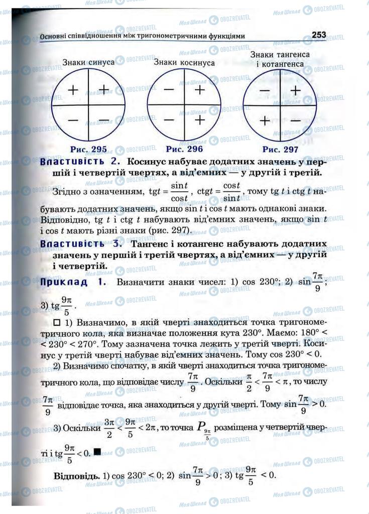 Підручники Математика 10 клас сторінка 253