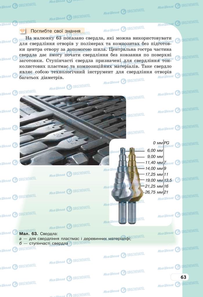 Учебники Трудовое обучение 9 класс страница 63
