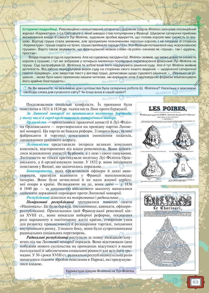 Підручники Всесвітня історія 9 клас сторінка 63