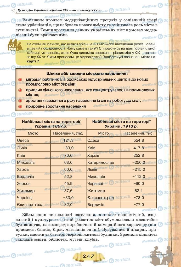 Підручники Історія України 9 клас сторінка  247