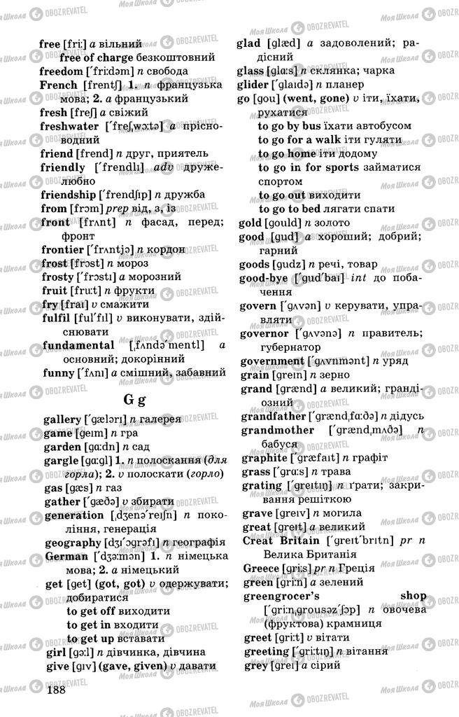 Підручники Англійська мова 10 клас сторінка 189