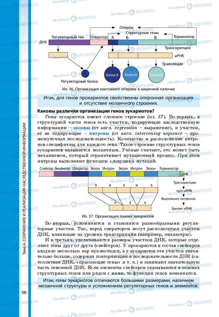 Підручники Біологія 9 клас сторінка 100