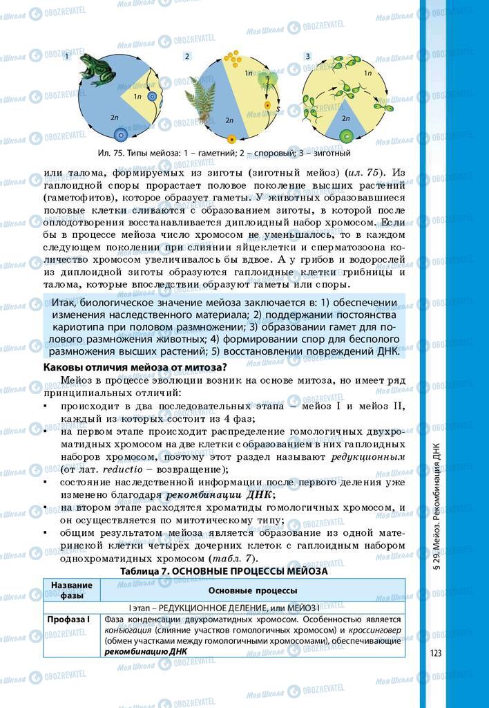 Підручники Біологія 9 клас сторінка 123