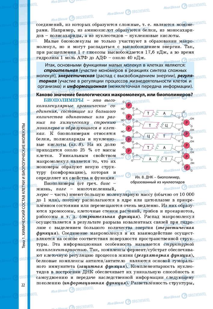 Учебники Биология 9 класс страница 22