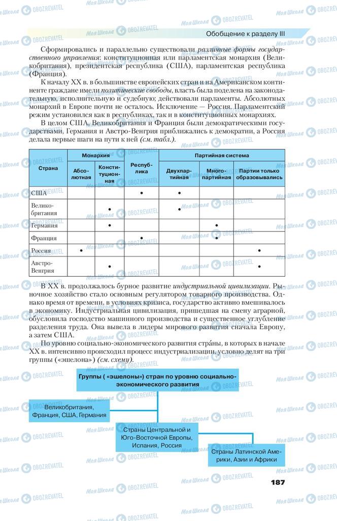 Учебники Всемирная история 9 класс страница 187