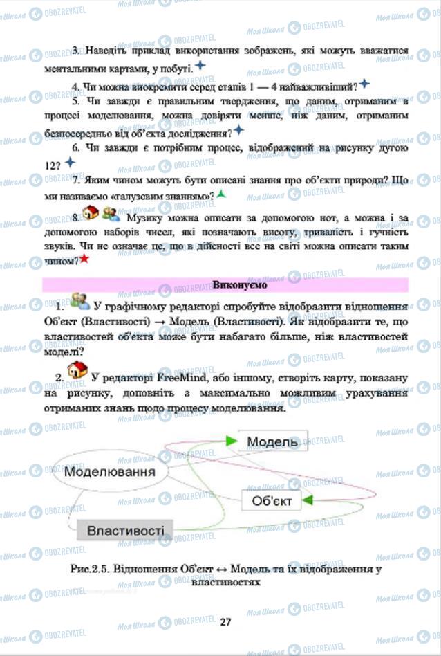 Підручники Інформатика 7 клас сторінка 27