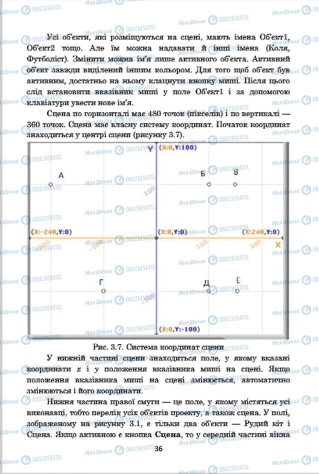 Підручники Інформатика 7 клас сторінка 36