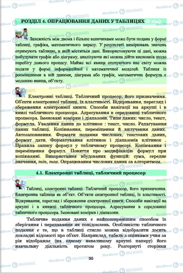 Підручники Інформатика 7 клас сторінка 90