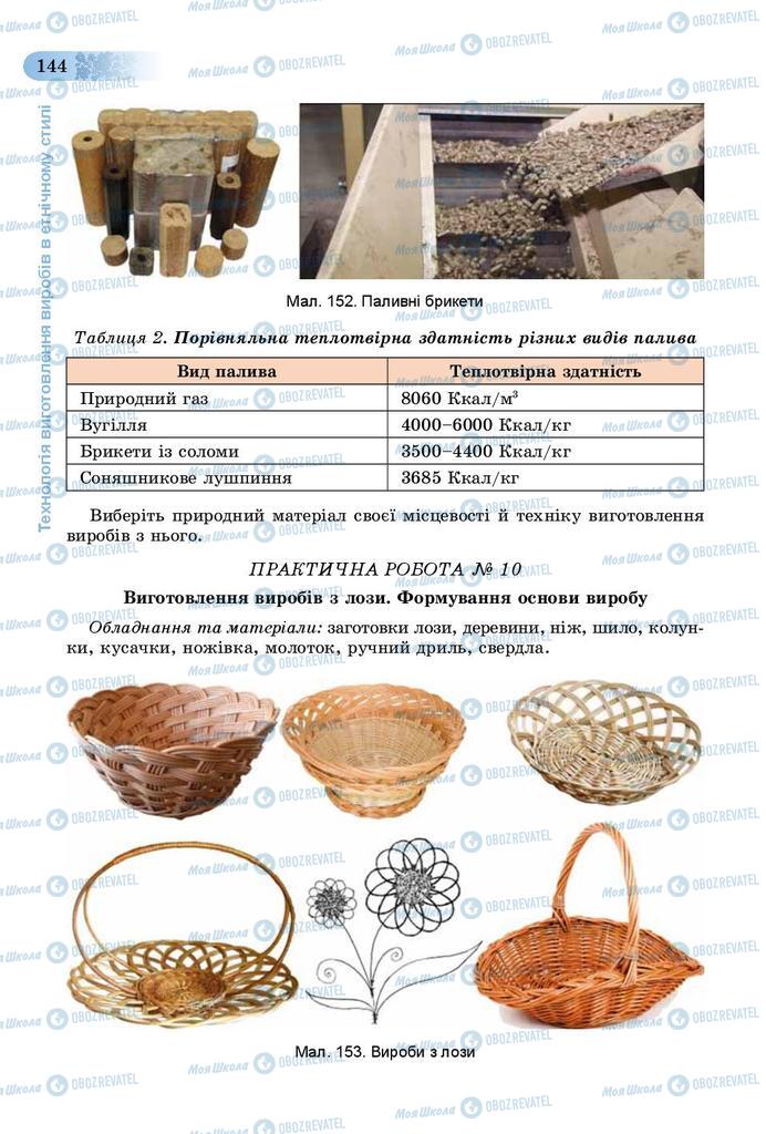 Підручники Трудове навчання 9 клас сторінка 144