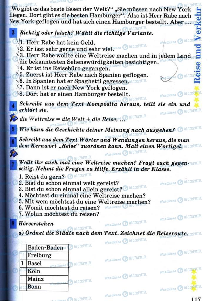 Підручники Німецька мова 7 клас сторінка 117