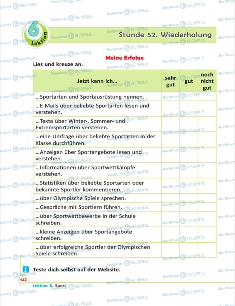 Підручники Німецька мова 7 клас сторінка 142