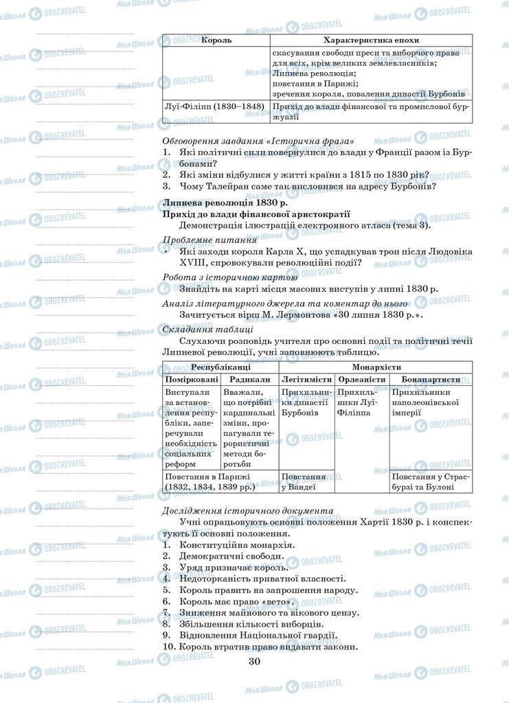 Підручники Всесвітня історія 9 клас сторінка 30