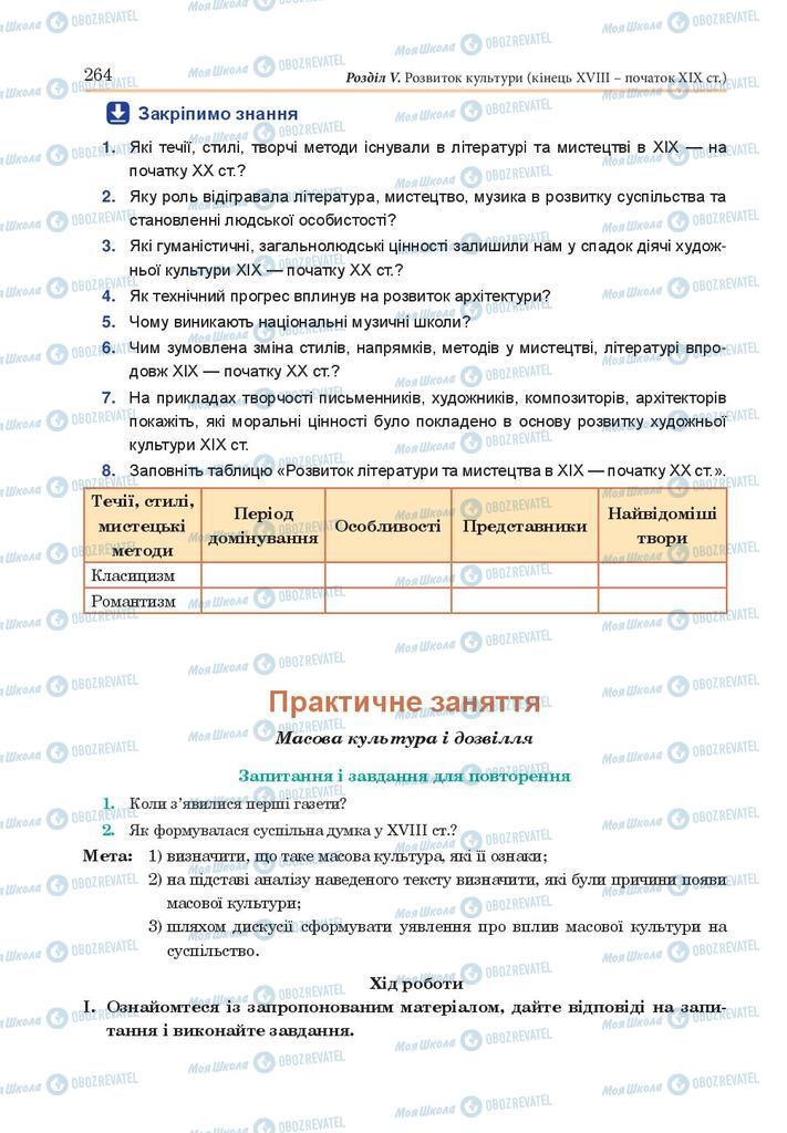 Підручники Всесвітня історія 9 клас сторінка 264