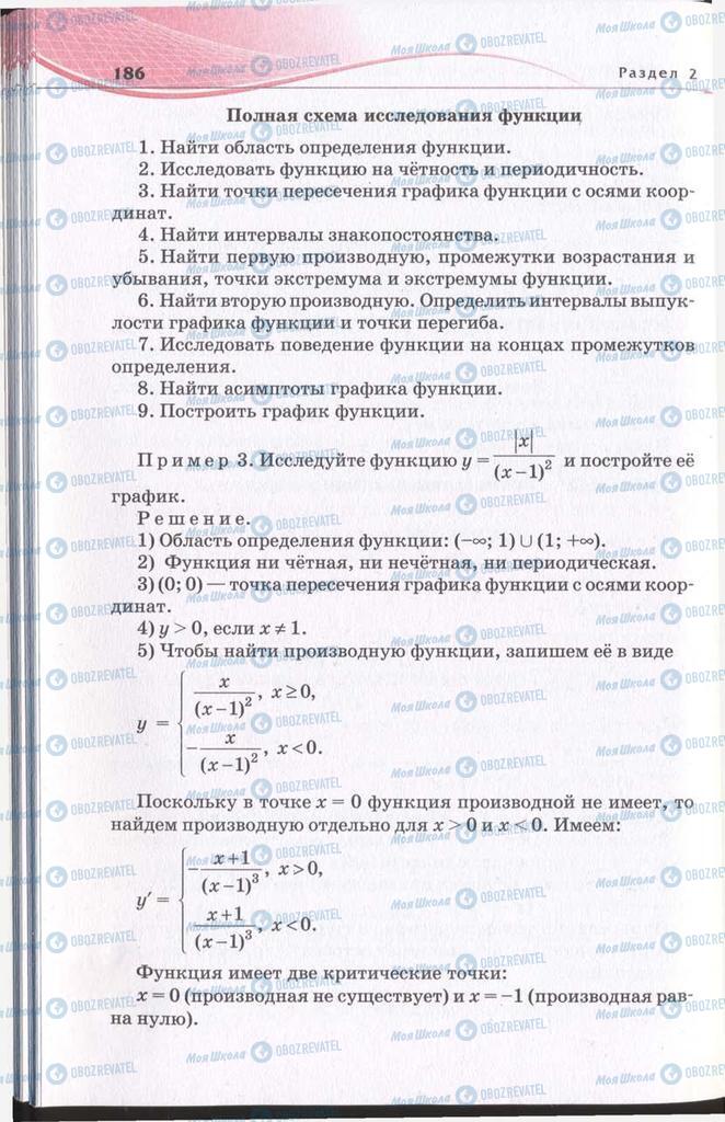 Підручники Алгебра 11 клас сторінка 186