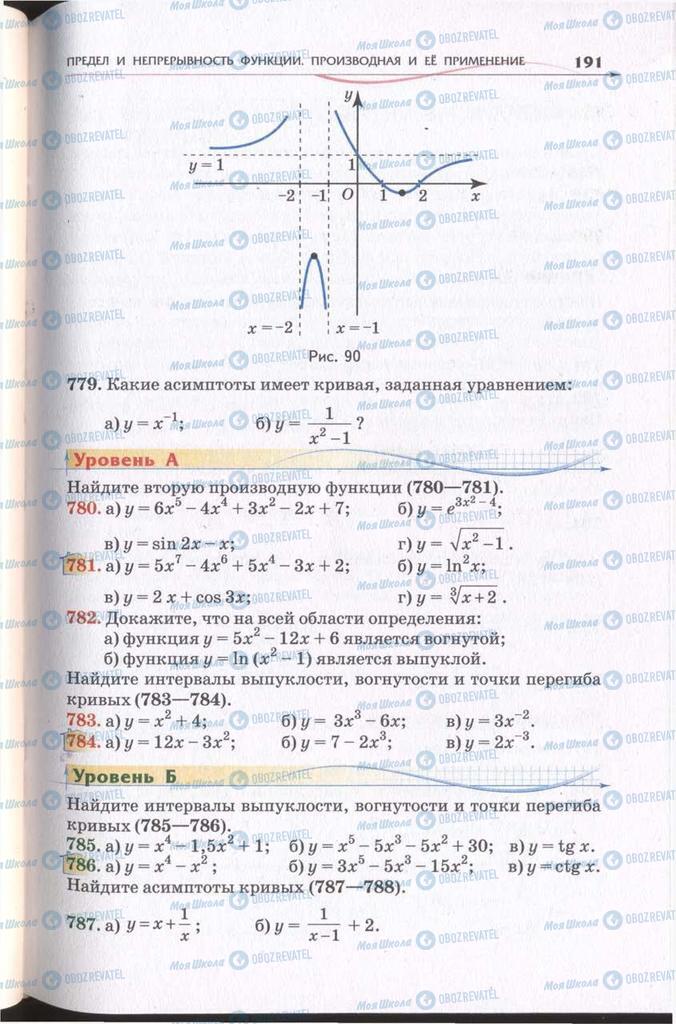 Підручники Алгебра 11 клас сторінка 191