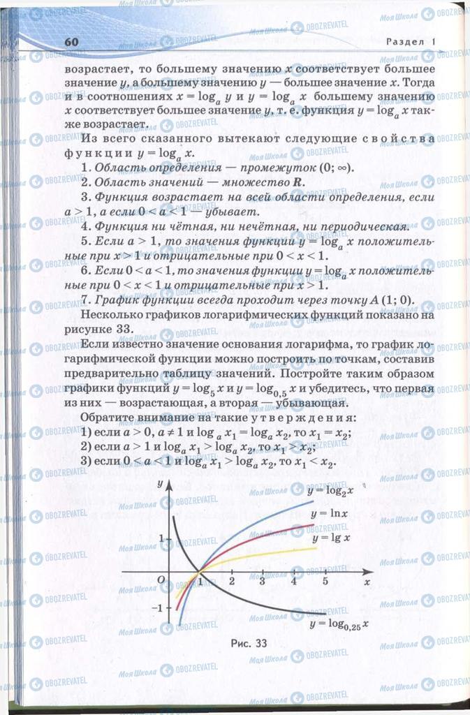Учебники Алгебра 11 класс страница 60