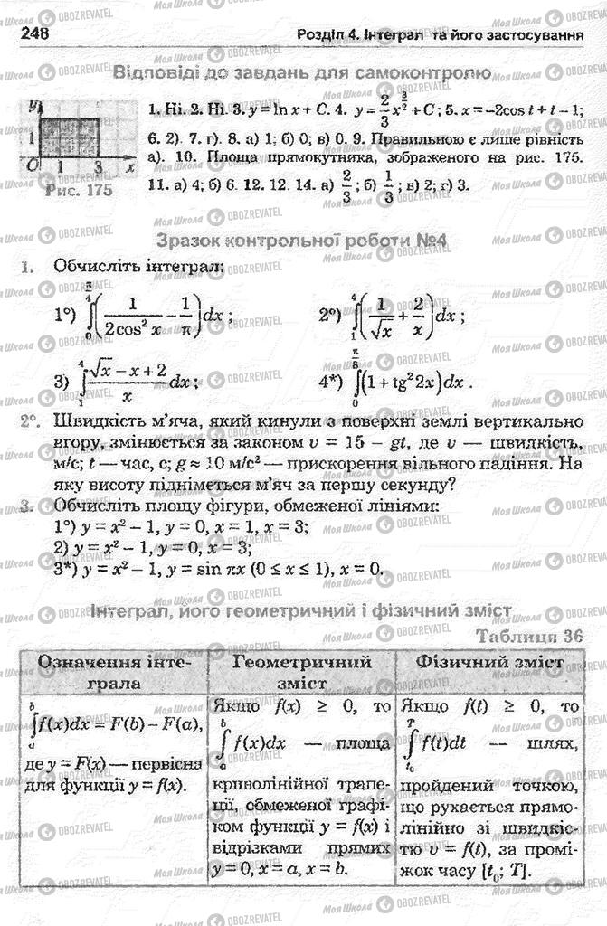 Учебники Математика 11 класс страница 248