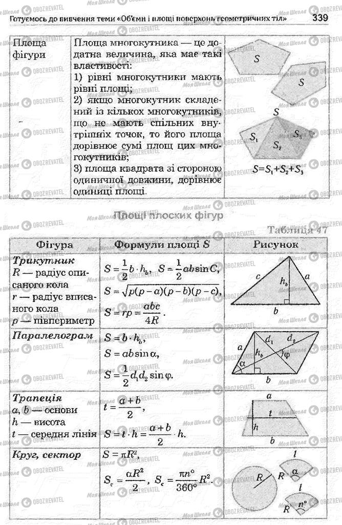 Підручники Математика 11 клас сторінка 339