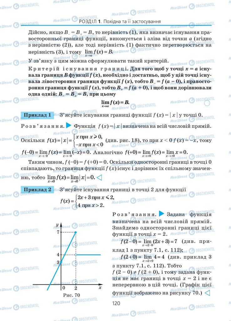 Підручники Алгебра 11 клас сторінка 120