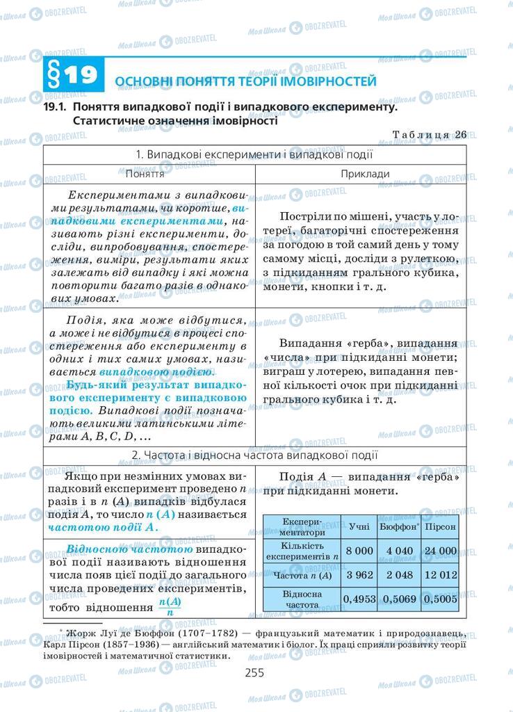 Підручники Алгебра 11 клас сторінка 255