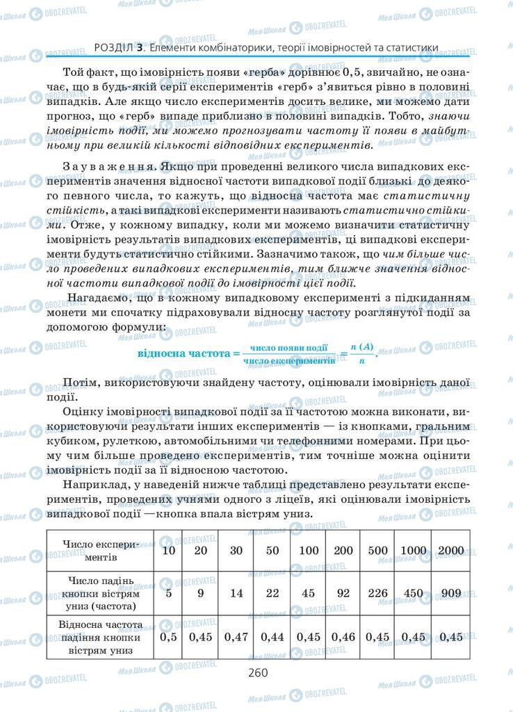 Підручники Алгебра 11 клас сторінка 260